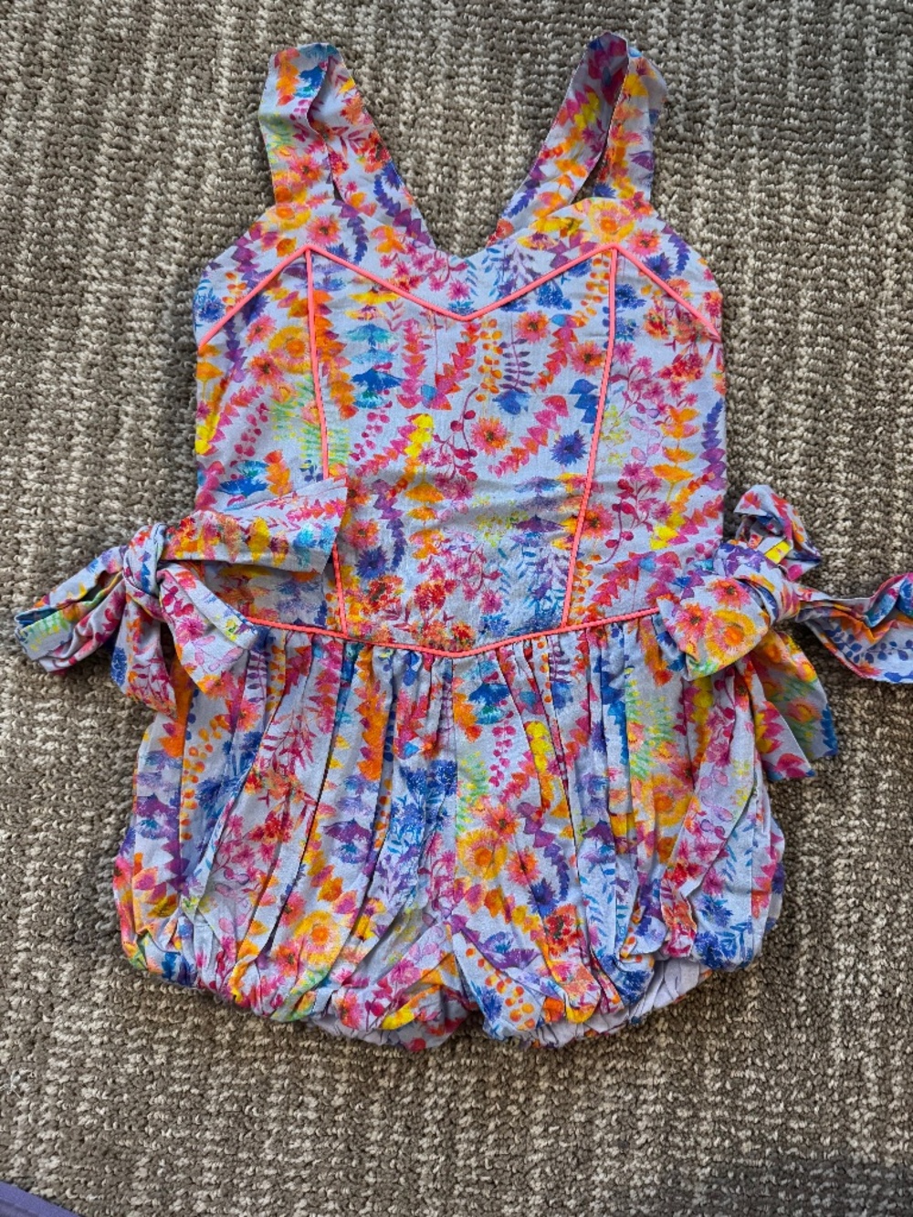 NWT Nellystella Charlotte Playsuit – Oceanscape Blue Yonder, Size 3